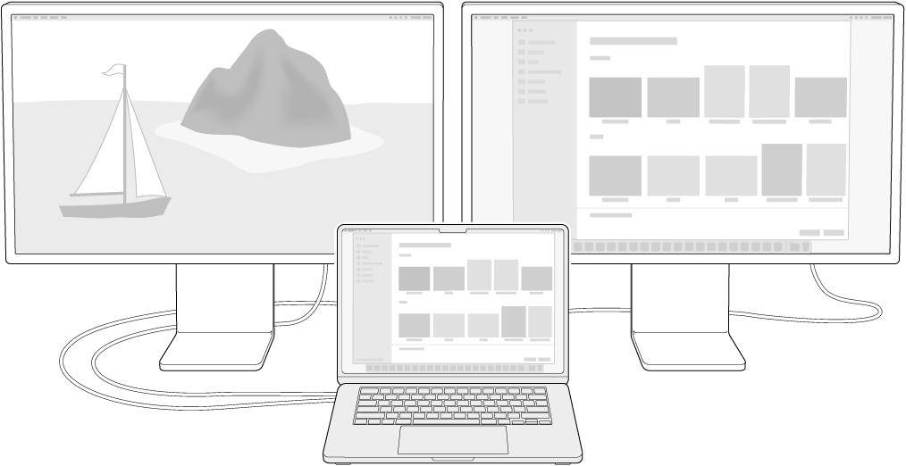 攻略!Macbook外接2台显示器,怎么设置多屏异显?